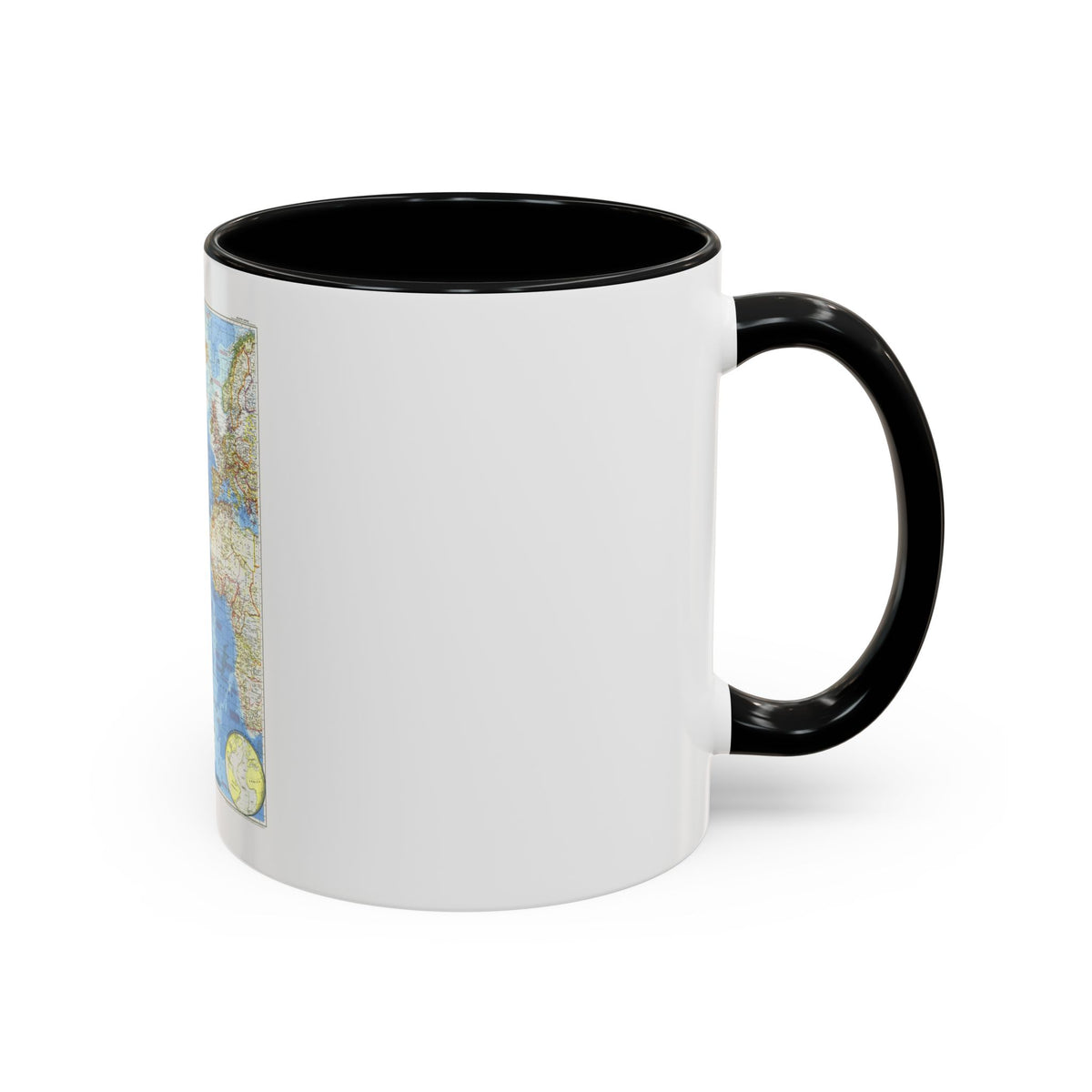 Atlantic Ocean (1955) (Map) Accent Coffee Mug