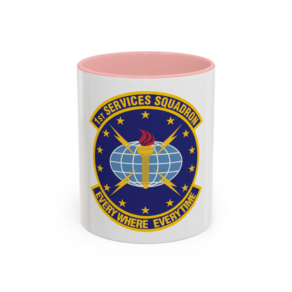 1st Services Squadron (U.S. Air Force) Accent Coffee Mug