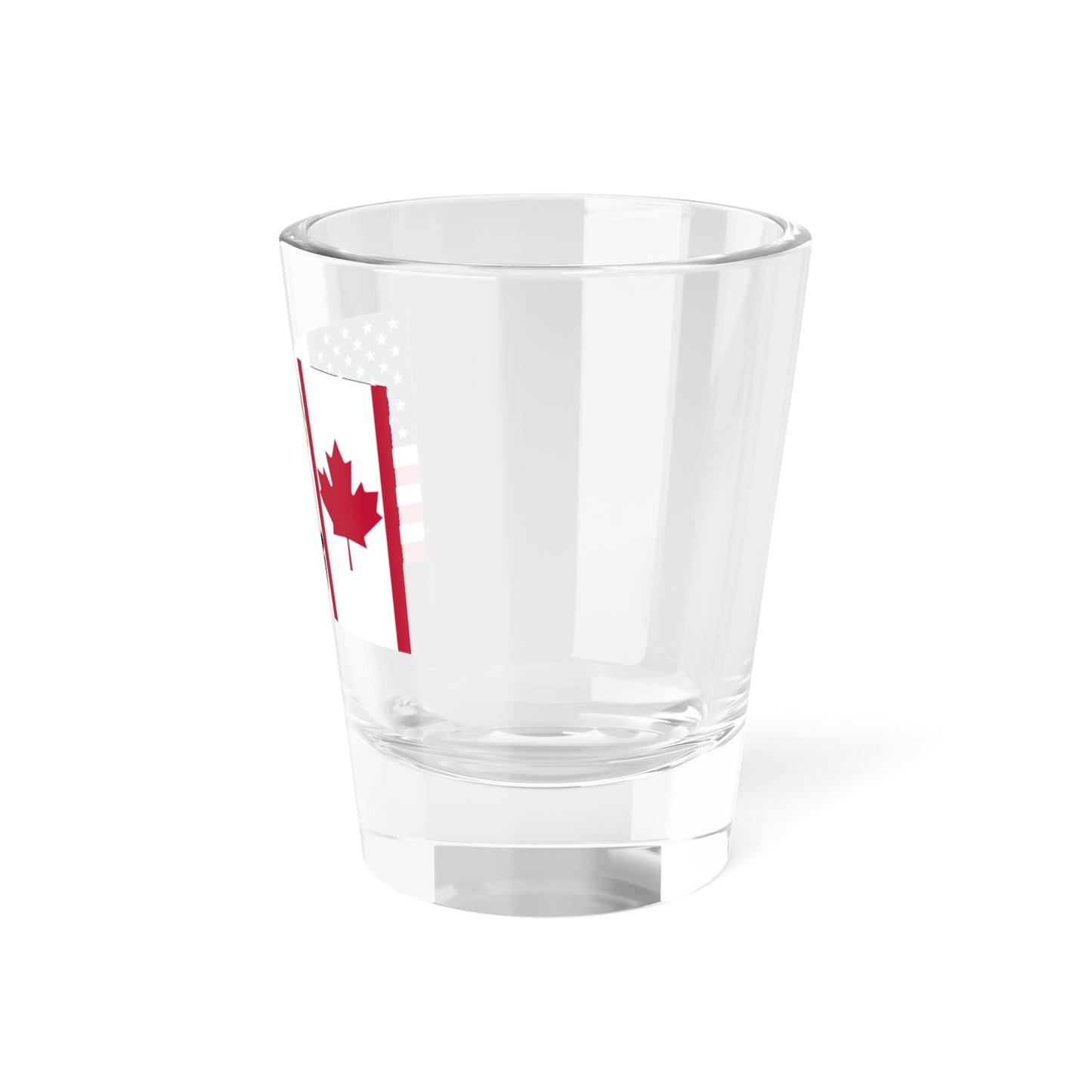 Three Finger Salute Flag Canada Mexico and the United States (United States) Shot Glass 1.5oz