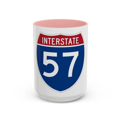 Interstate 57 (U.S. Highways) Accent Coffee Mug