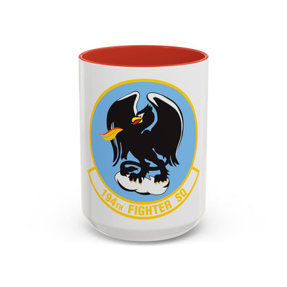194 Fighter Squadron (U.S. Air Force) Accent Coffee Mug