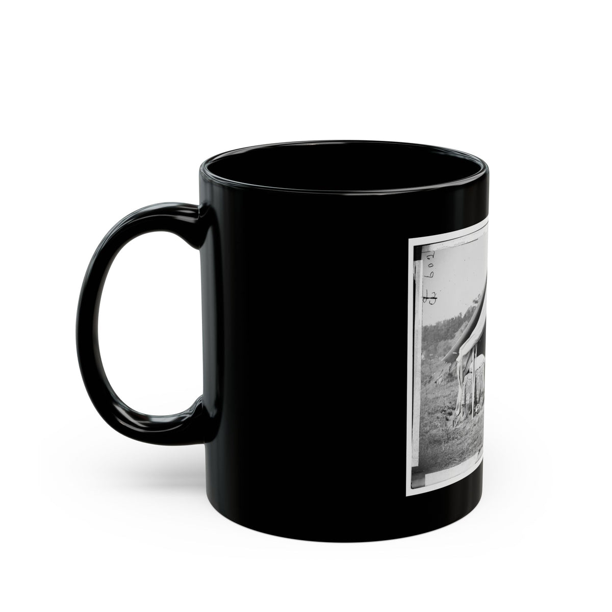 Antietam, Md. President Lincoln And Gen. George B. Mcclellan In The General's Tent; Another View (U.S. Civil War) Black Coffee Mug