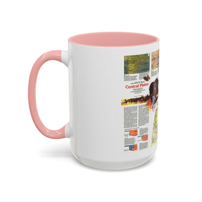 USA - Central Plains 2 (1985) (Map) Accent Coffee Mug