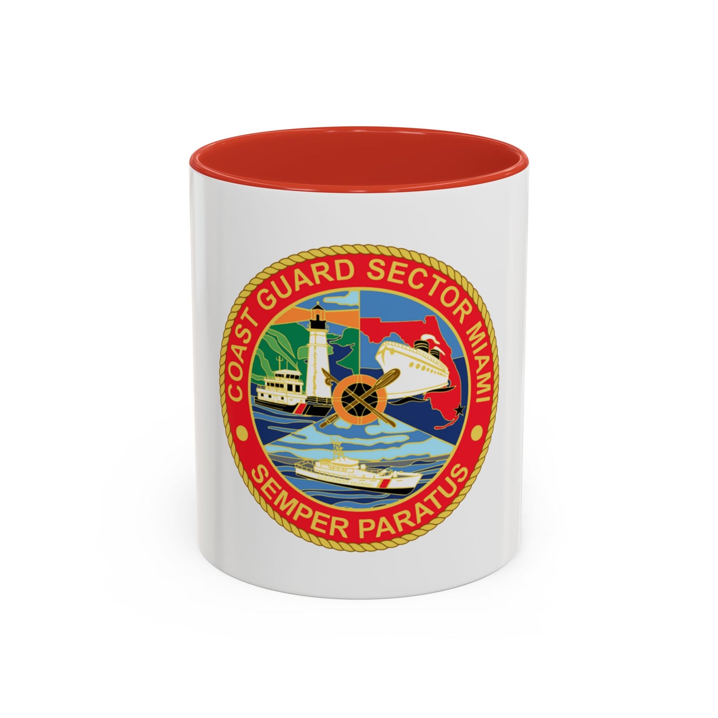 USCG Sector Miami (U.S. Coast Guard) Accent Coffee Mug