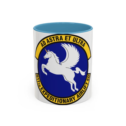 817th Expeditionary Airlift Squadron (U.S. Air Force) Accent Coffee Mug