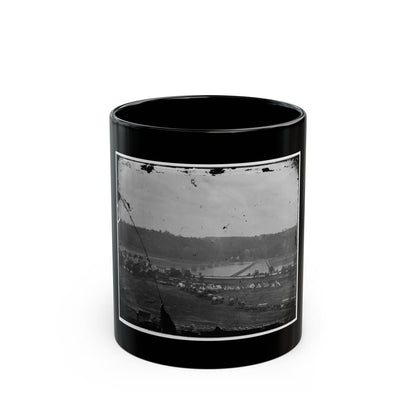 Berlin (Now Brunswick), Md. Pontoon Bridge And Ruins Of The Stone Bridge (U.S. Civil War) Black Coffee Mug