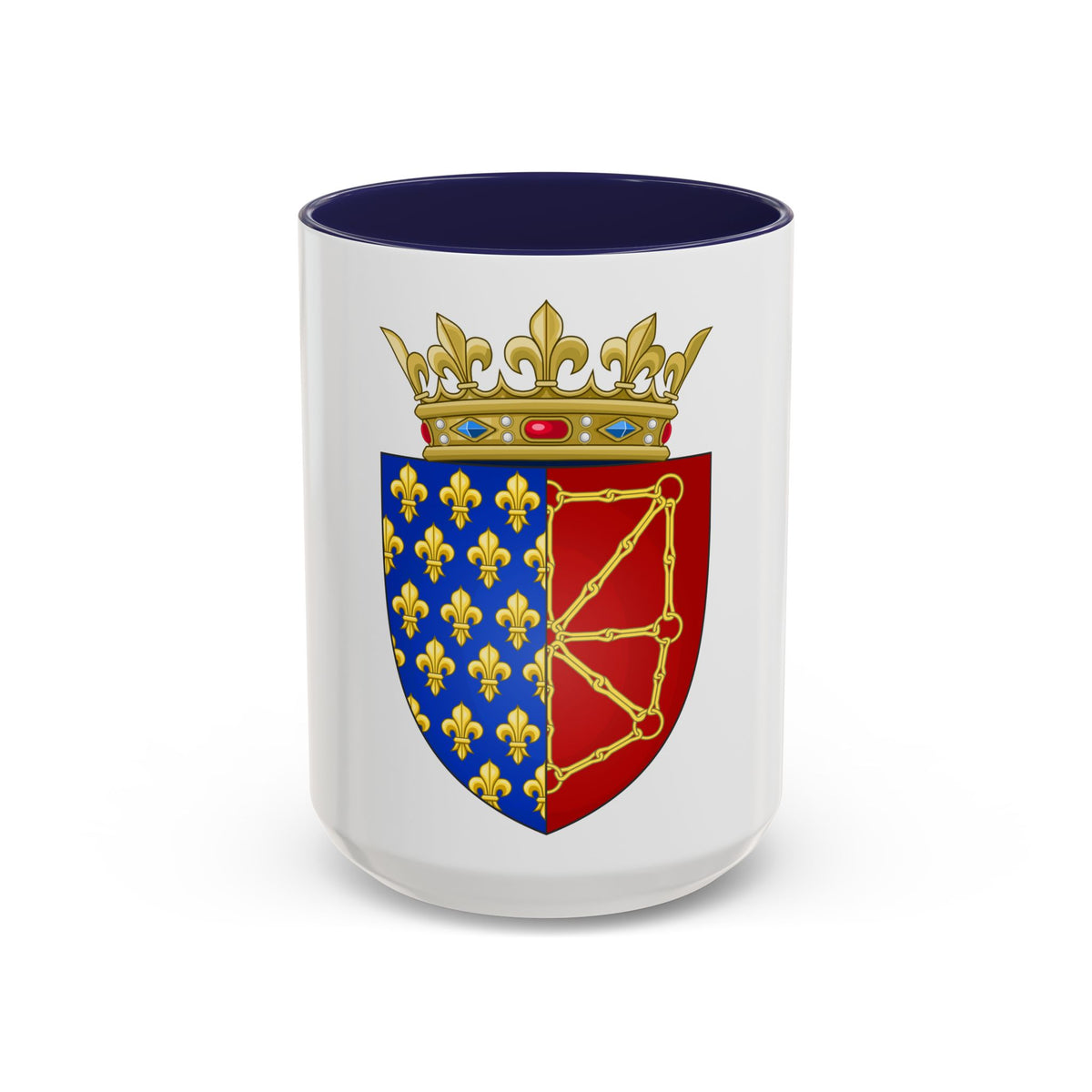 Arms of the Kingdom of France & Navarre - Accent Coffee Mug