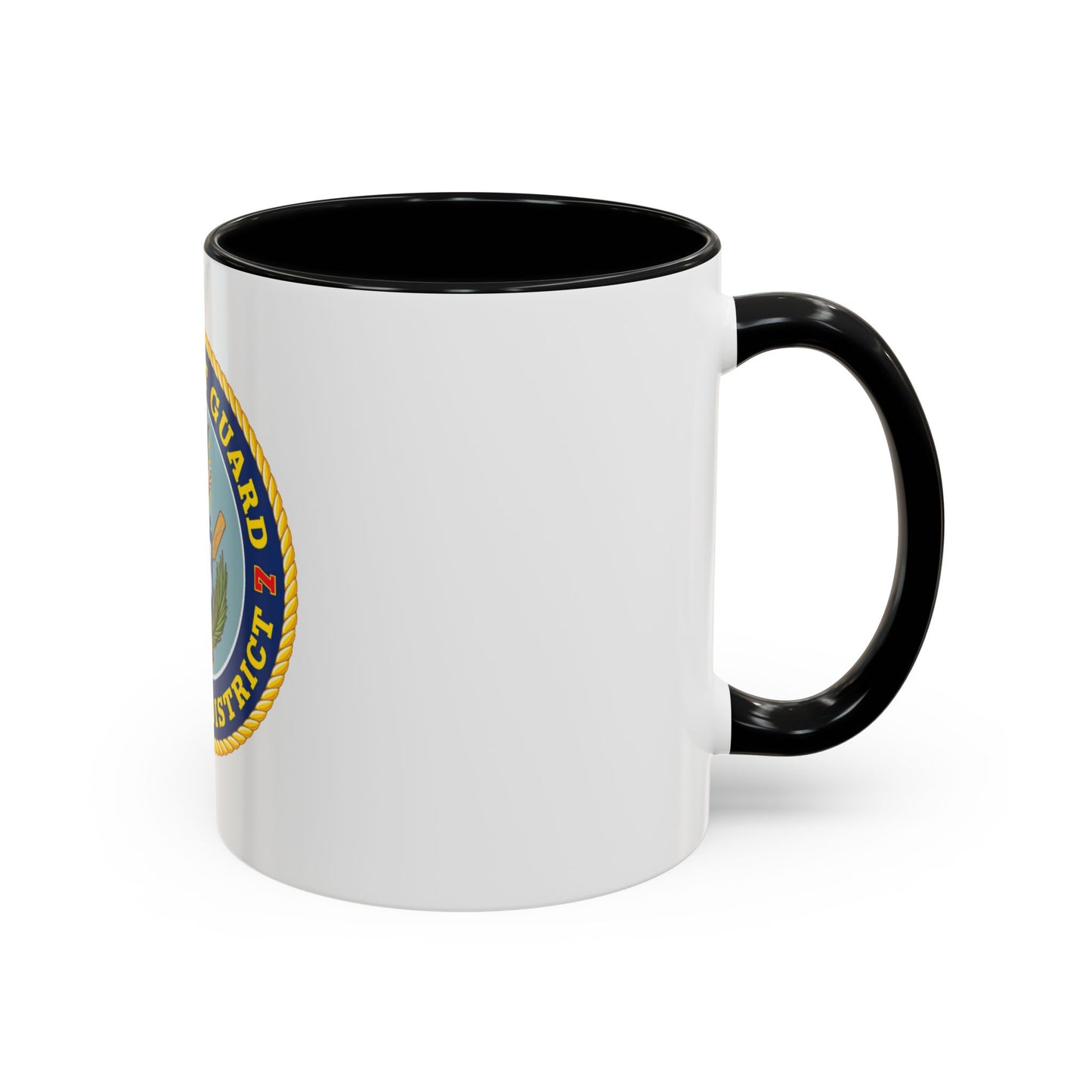 USCG Seventh District (U.S. Coast Guard) Accent Coffee Mug