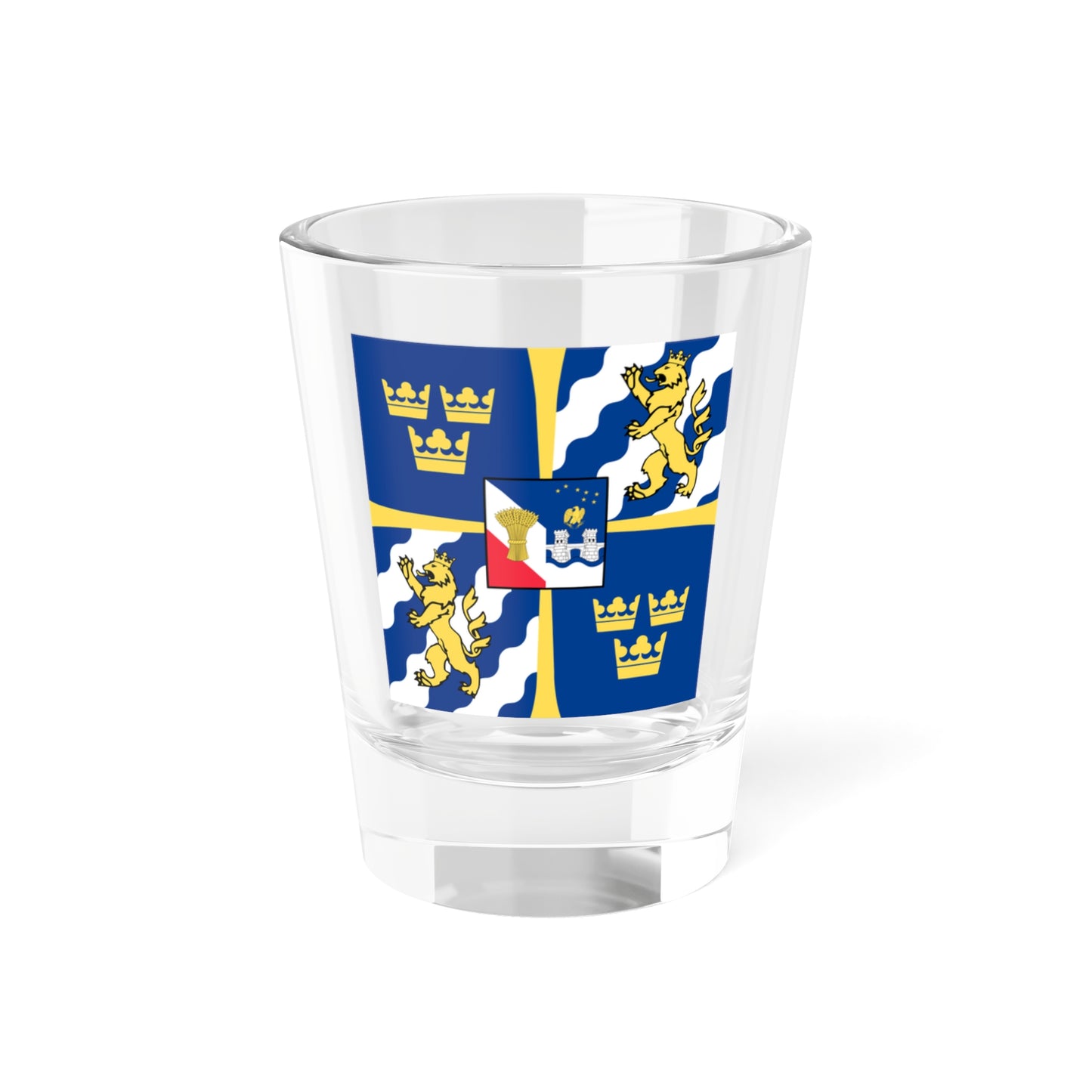 Commandsign King of Sweden (Sweden) Shot Glass 1.5oz