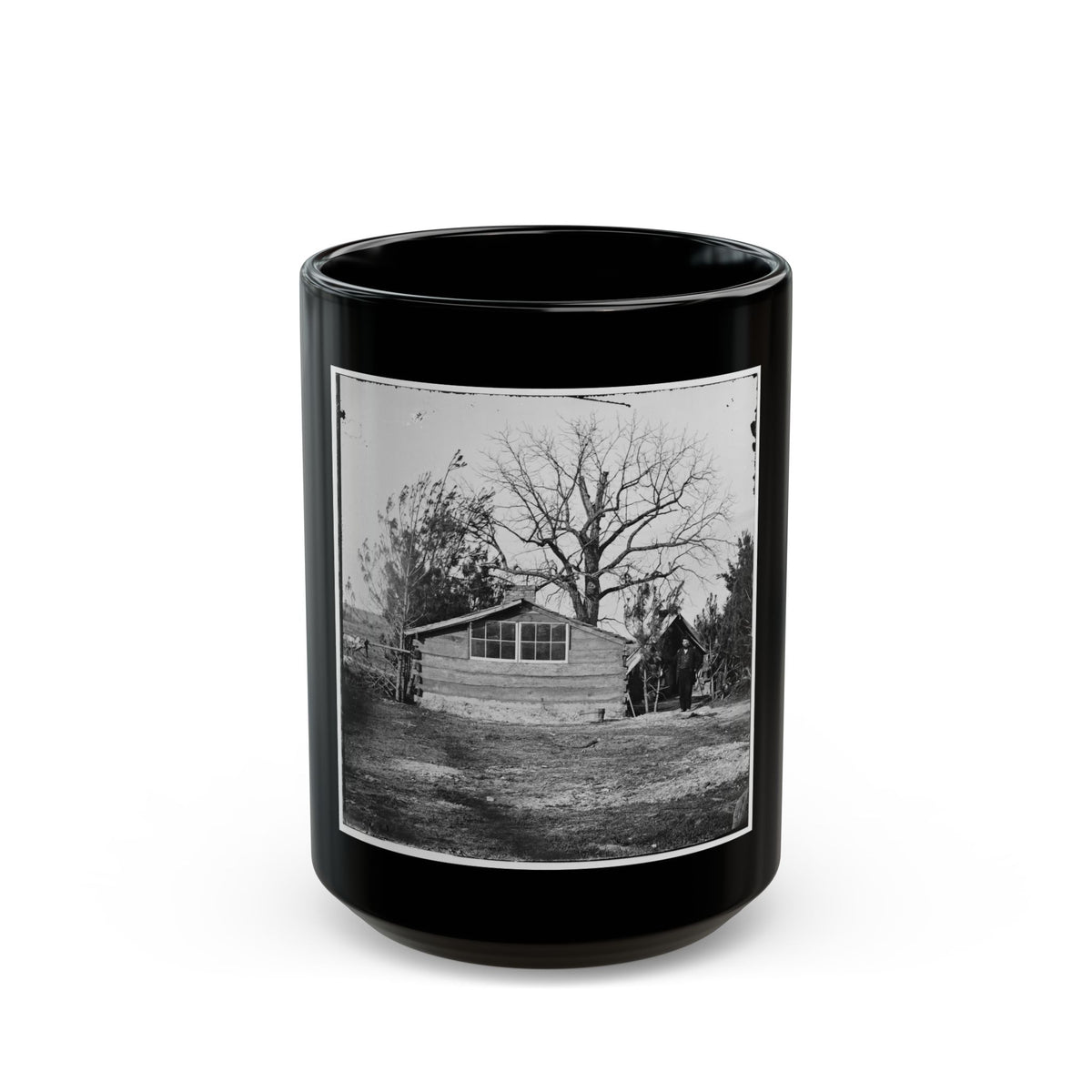Captain Worrall's Quarters At Cedar Level, Va. (U.S. Civil War) Black Coffee Mug