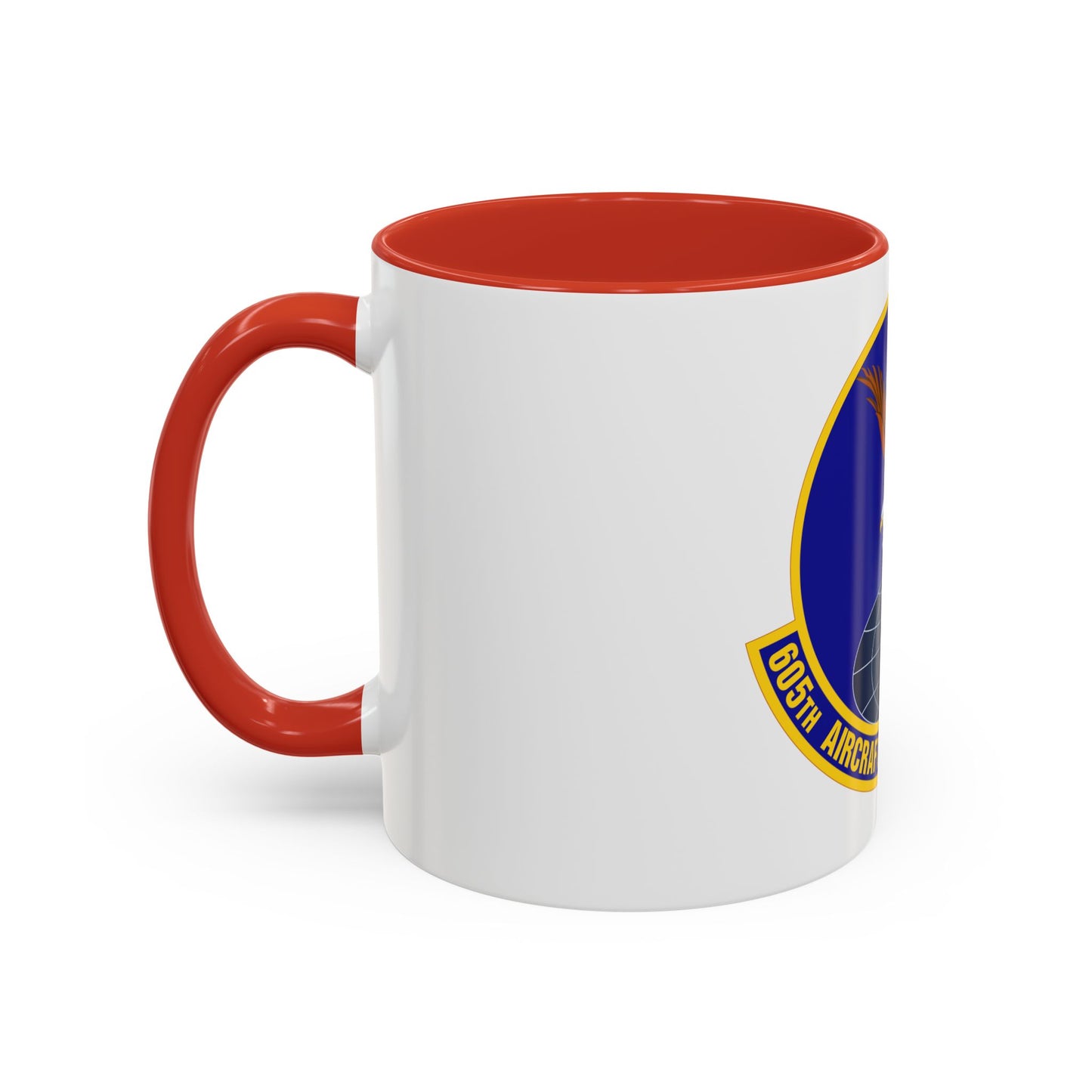 605 Aircraft Maintenance Squadron AMC (U.S. Air Force) Accent Coffee Mug