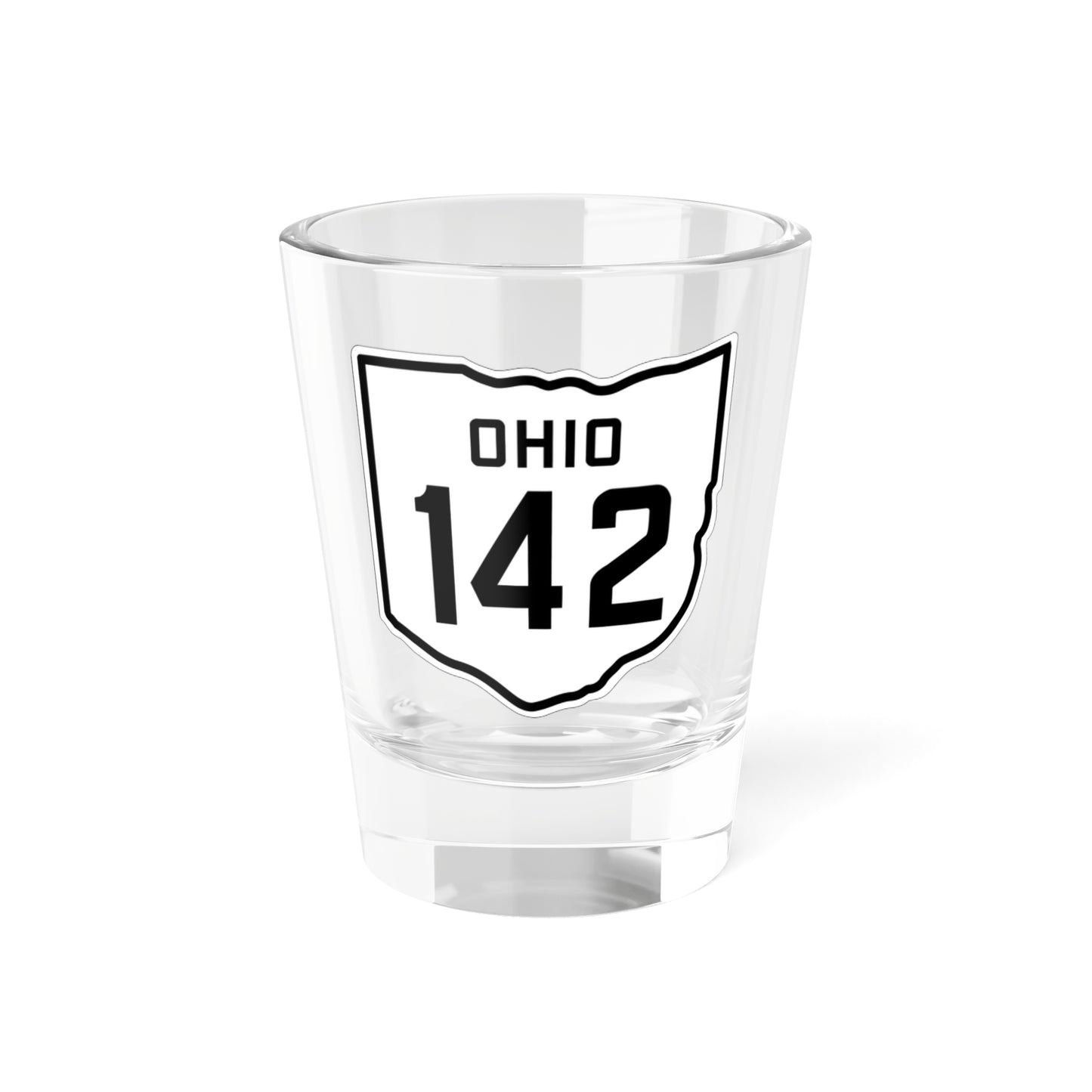 OH-142 1927 (Ohio) (Road Sign) Shot Glass 1.5oz