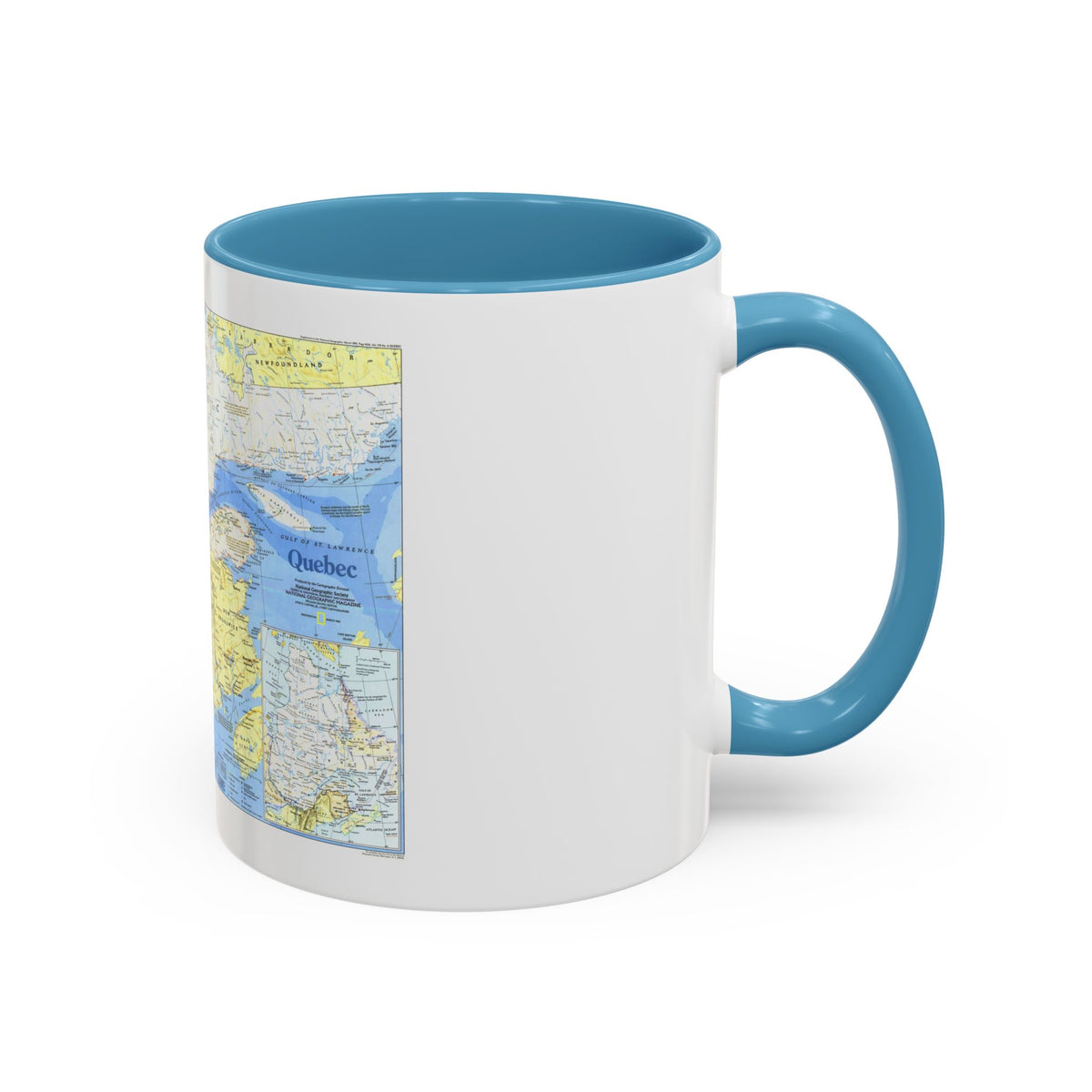 Canada - Quebec 1 (1991) (Map) Accent Coffee Mug
