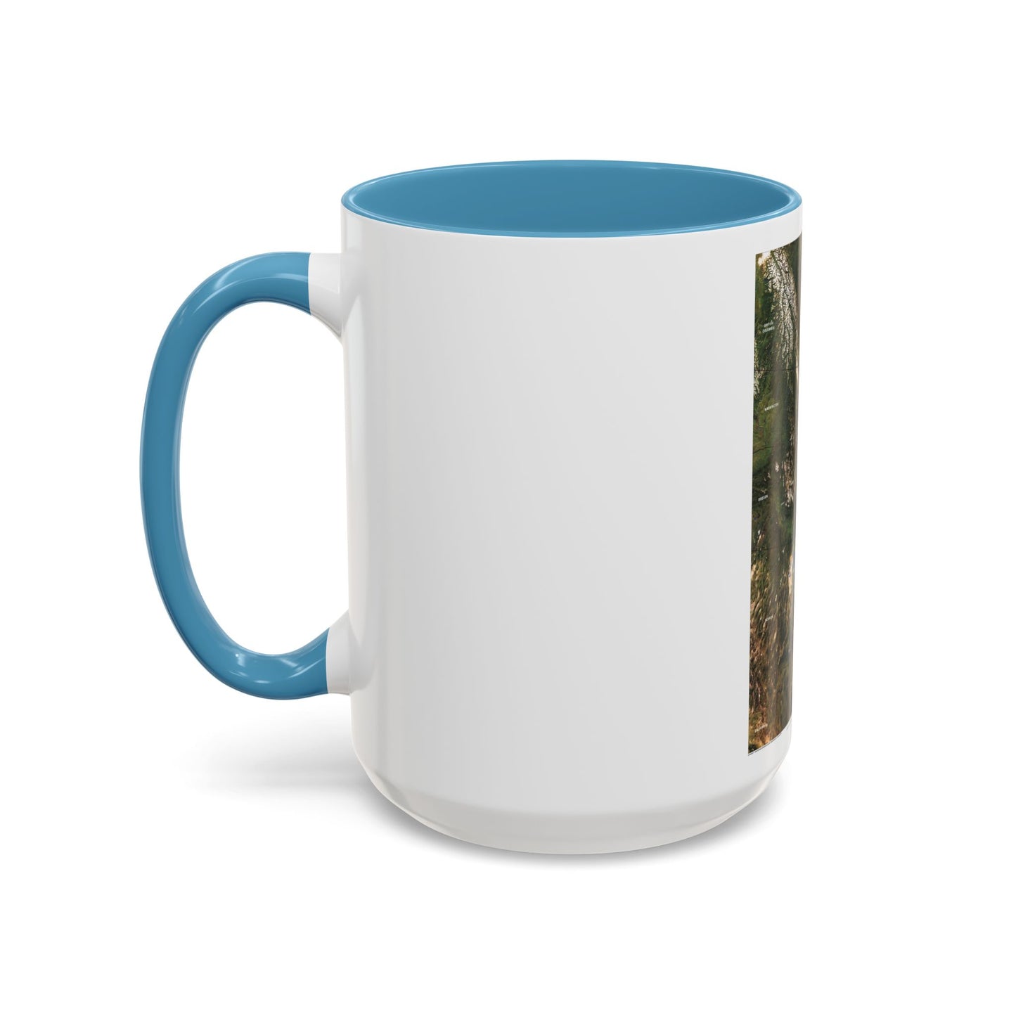 North America - Above the Rockies Through Digital Eyes (1995) (Map) Accent Coffee Mug