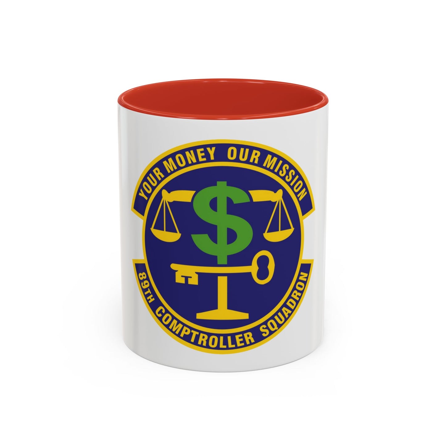 89th Comptroller Squadron (U.S. Air Force) Accent Coffee Mug