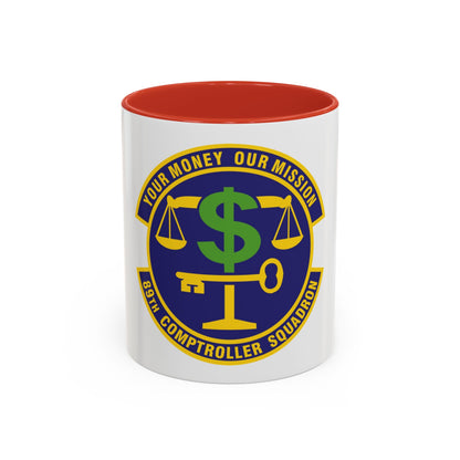 89th Comptroller Squadron (U.S. Air Force) Accent Coffee Mug