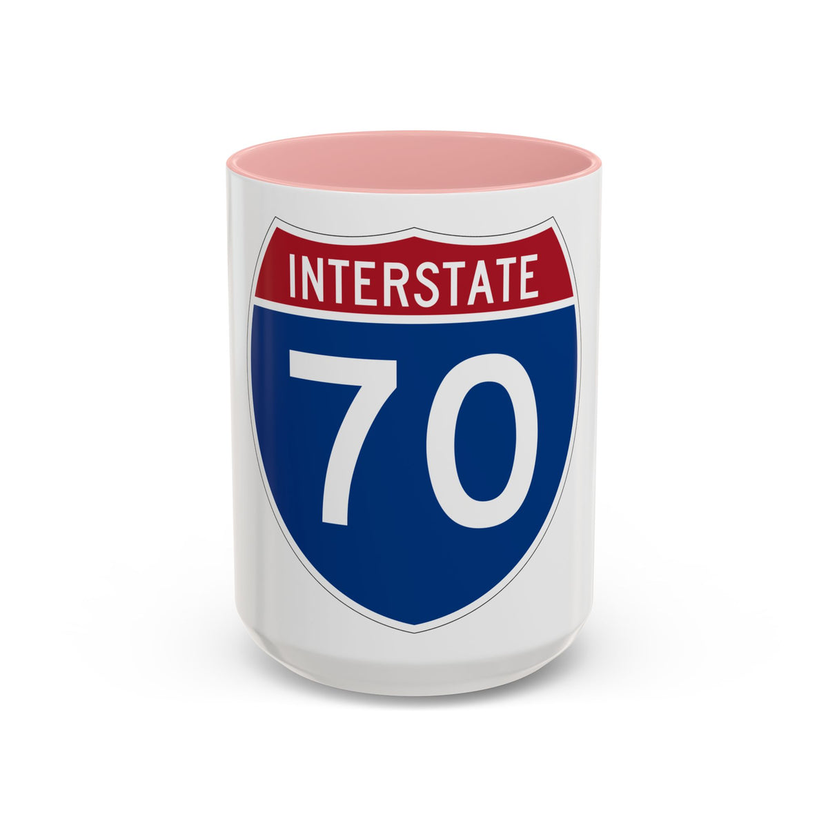 Interstate 70 (U.S. Highways) Accent Coffee Mug