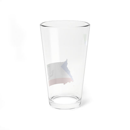 Flag map of Equatorial Guinea (Equatorial Guinea) Pint Glass 16oz