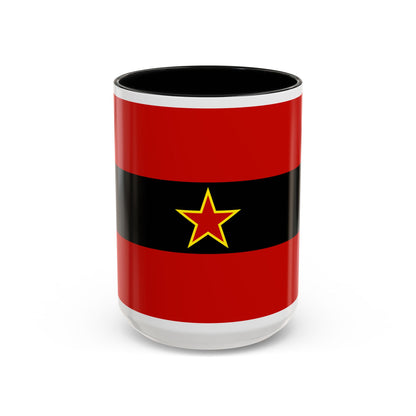 Civil Ensign of Albania 1945 to 1992 - Accent Coffee Mug