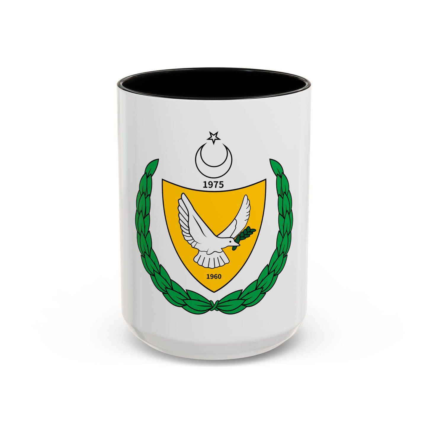 Coat of arms of the Turkish Federated State of Cyprus - Accent Coffee Mug