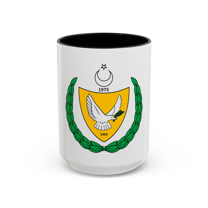 Coat of arms of the Turkish Federated State of Cyprus - Accent Coffee Mug