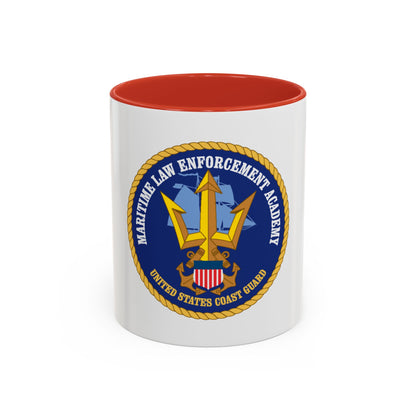 USCG Maritime Law Enforcement Academy (U.S. Coast Guard) Accent Coffee Mug
