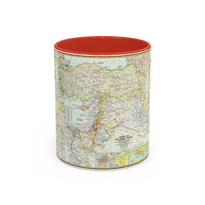 Middle East - Lands of the Bible Today (1967) (Map) Accent Coffee Mug