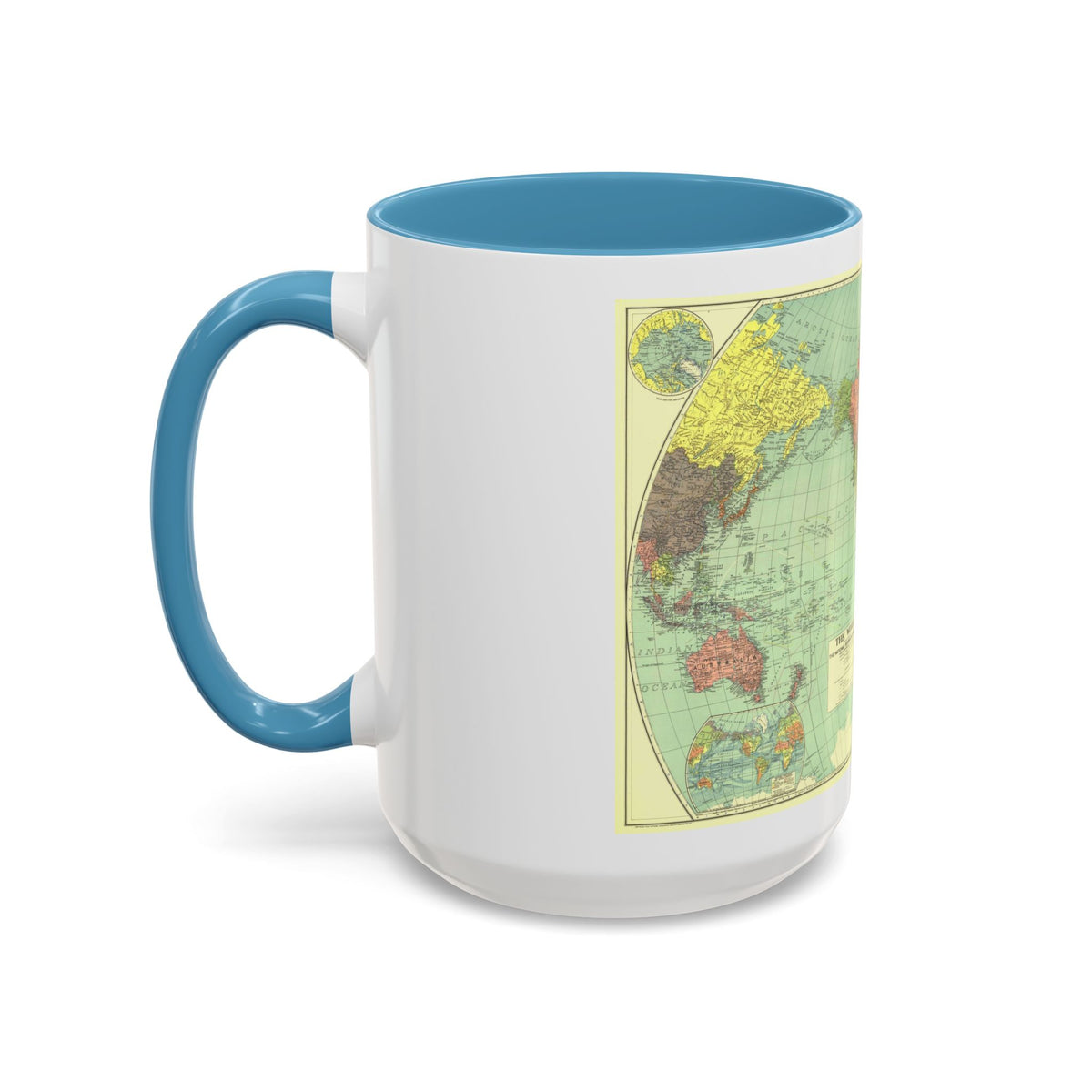 World Map (1932) (Map) Accent Coffee Mug