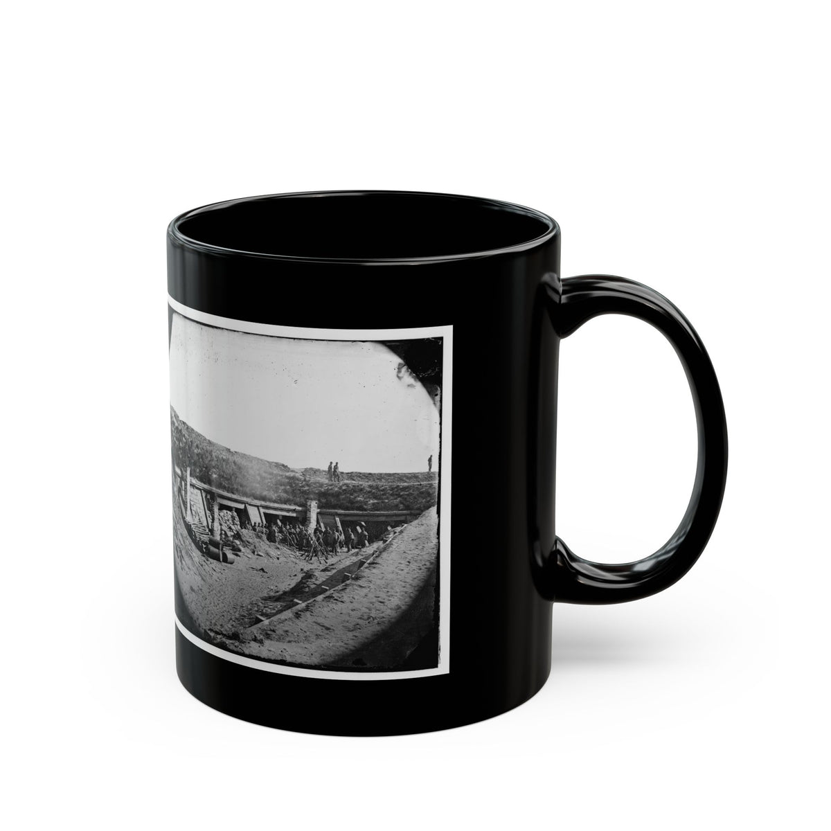Fort Fisher, N.C. Interior Of The  Pulpit ; Another View (U.S. Civil War) Black Coffee Mug