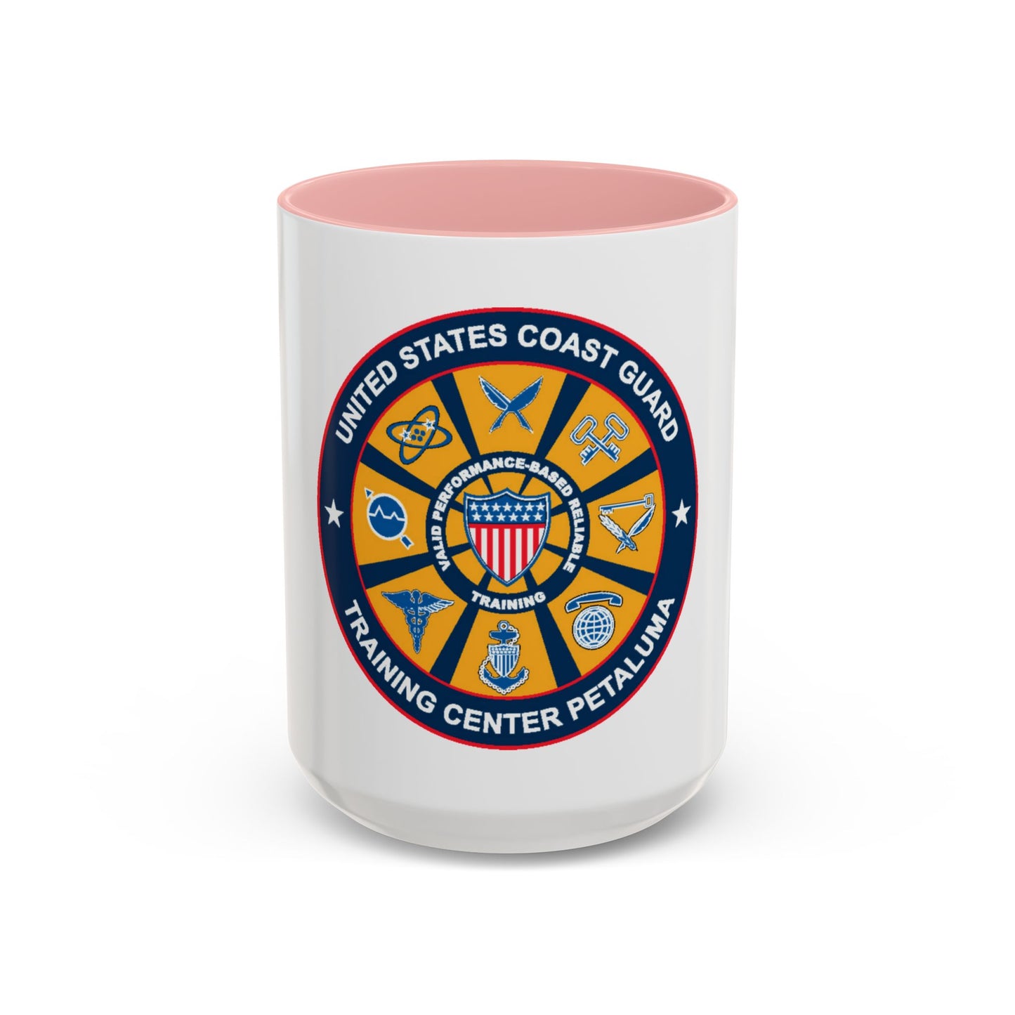 USCG Training Center Petaluma (U.S. Coast Guard) Accent Coffee Mug