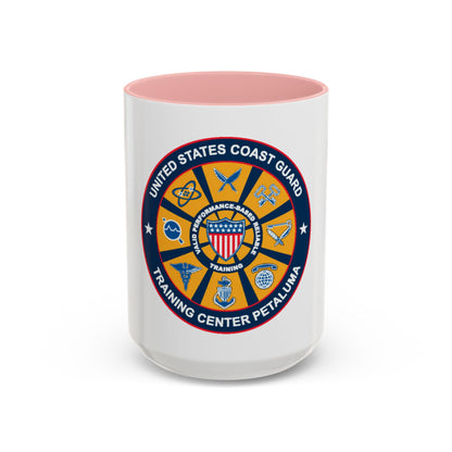 USCG Training Center Petaluma (U.S. Coast Guard) Accent Coffee Mug