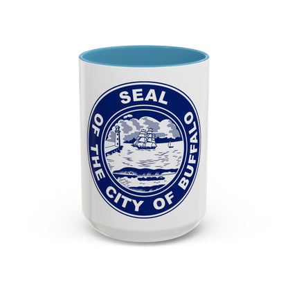 Seal of Buffalo New York - Accent Coffee Mug
