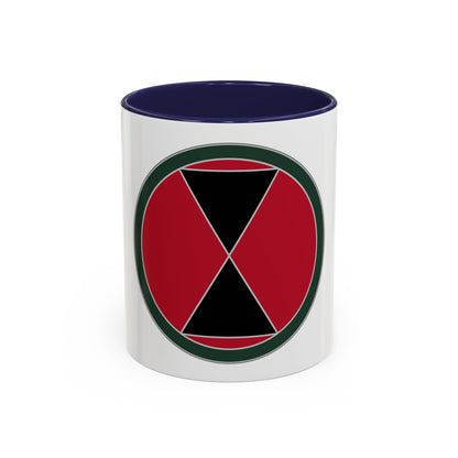 7 Infantry Division (U.S. Army) Accent Coffee Mug