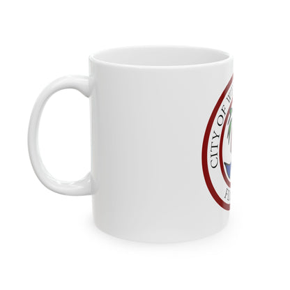 Seal of West Palm Beach Florida - White Coffee Mug