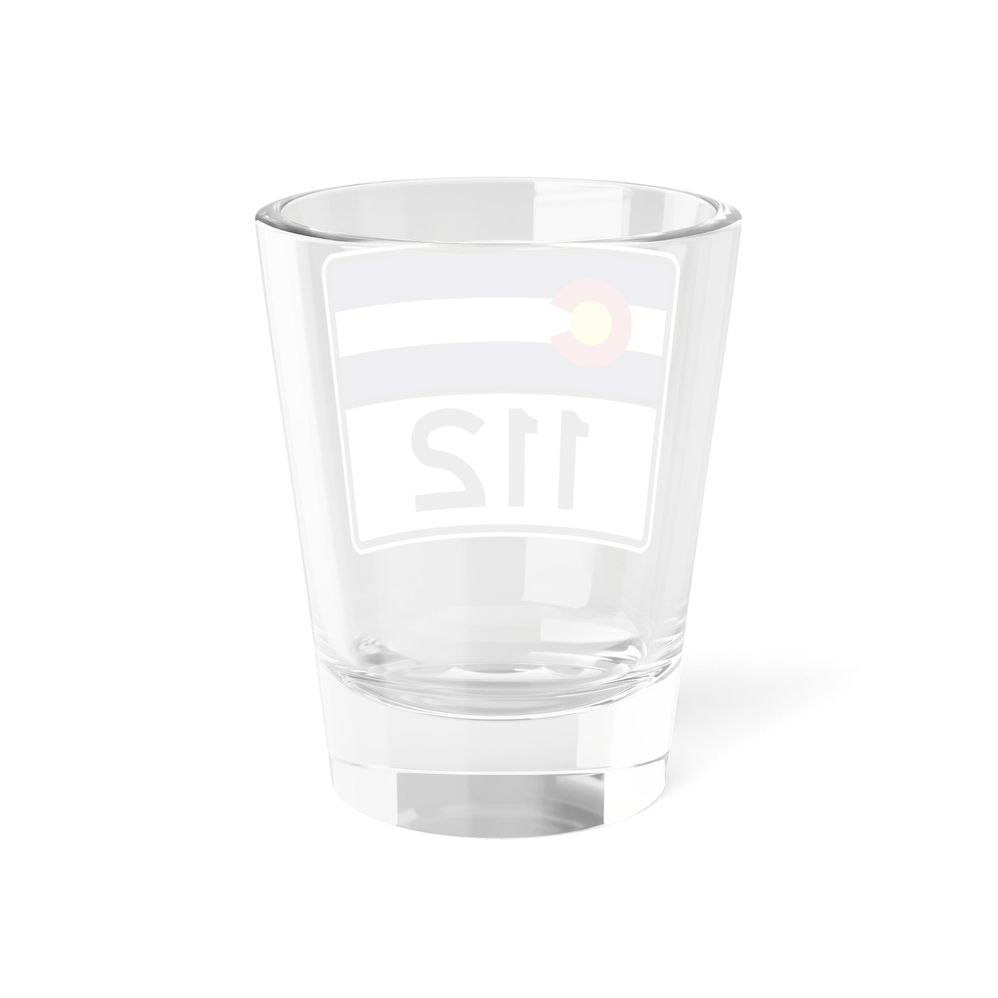 Colorado 112 wide (Colorado) (Road Sign) Shot Glass 1.5oz-Go Mug Yourself