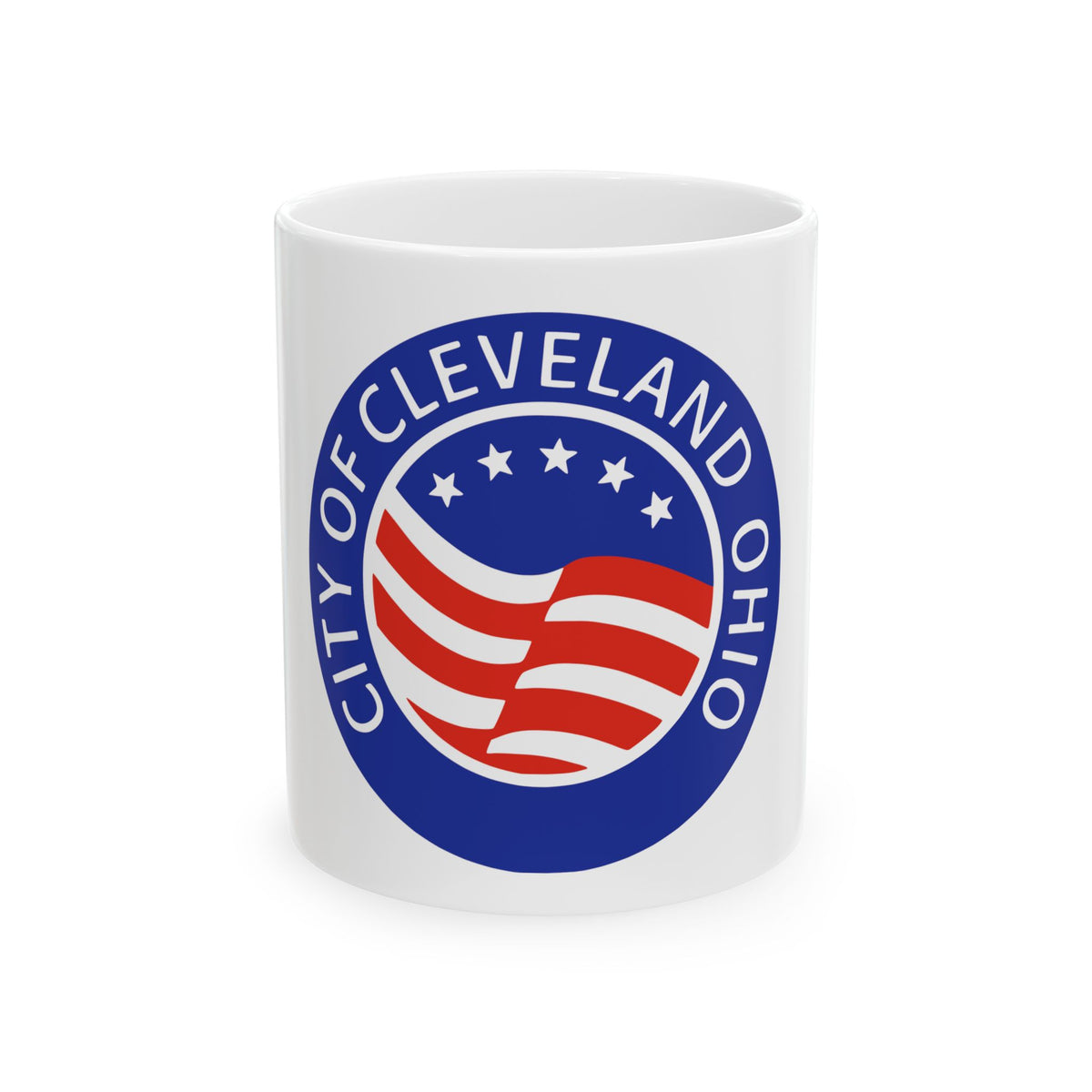 Seal of Cleveland Ohio - White Coffee Mug
