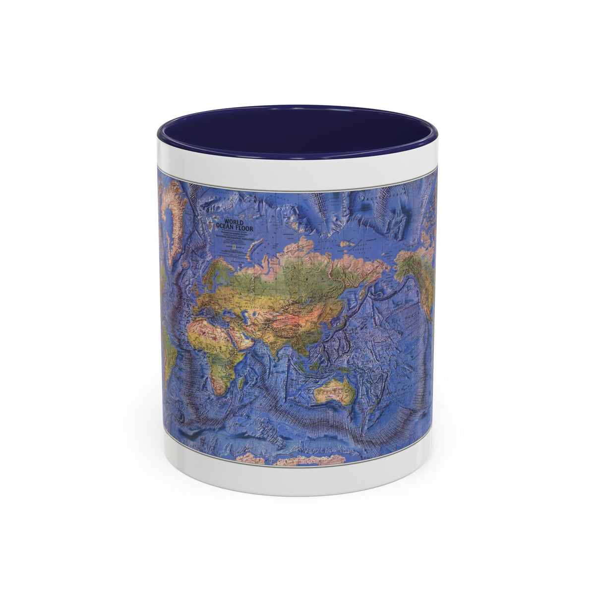 World Ocean Floor (1981) (Map) Accent Coffee Mug