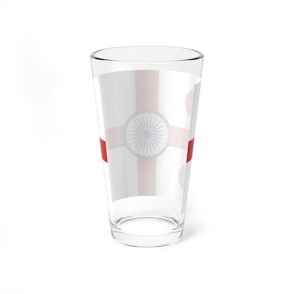 Rear Admiral of the Indian Navy rank flag (India) Pint Glass 16oz