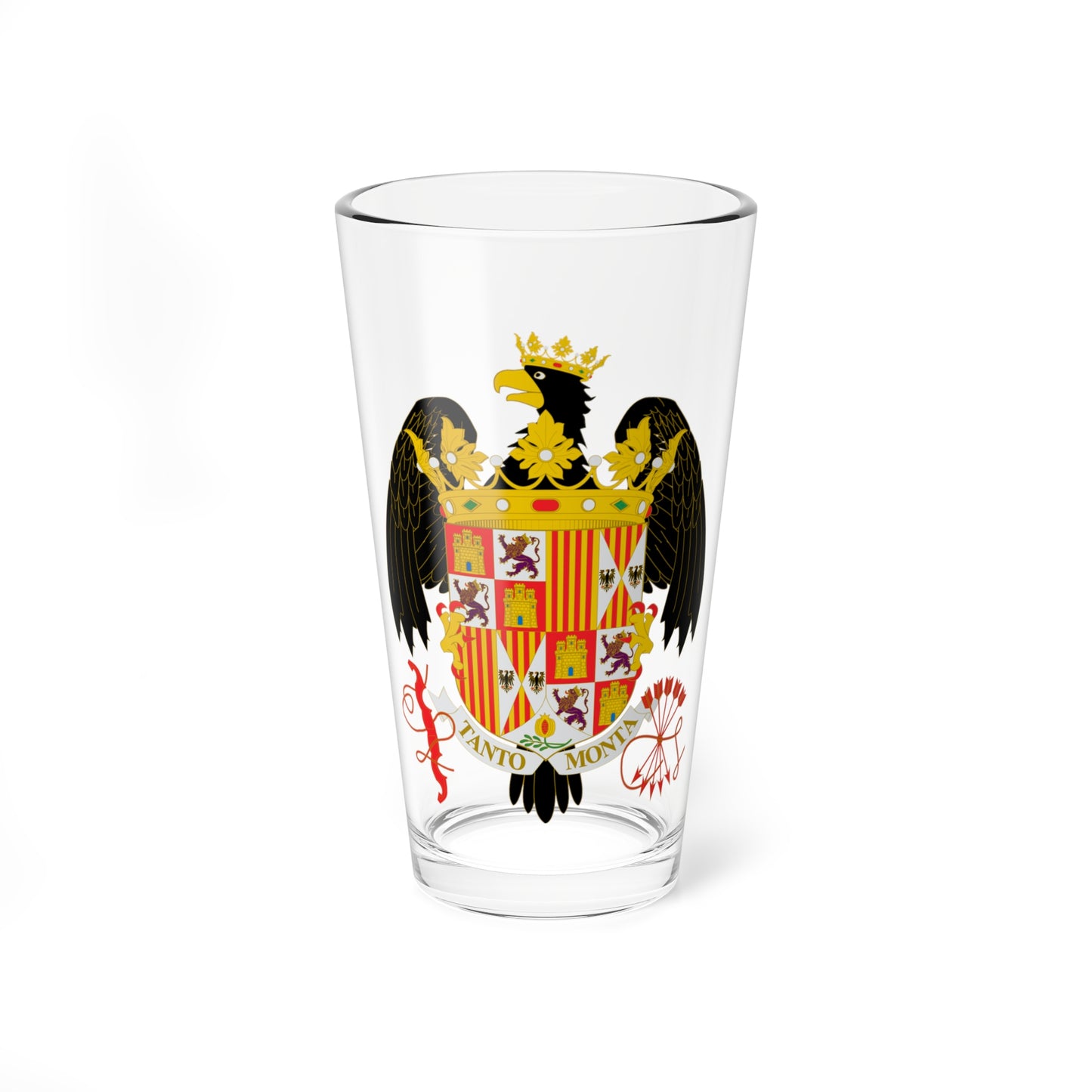 Escudo de los reyes Católicos 2 (Spain) (Coat of Arms) Pint Glass 16oz
