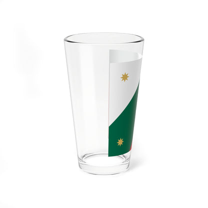 Naval jack of Mexico (Mexico) Pint Glass 16oz