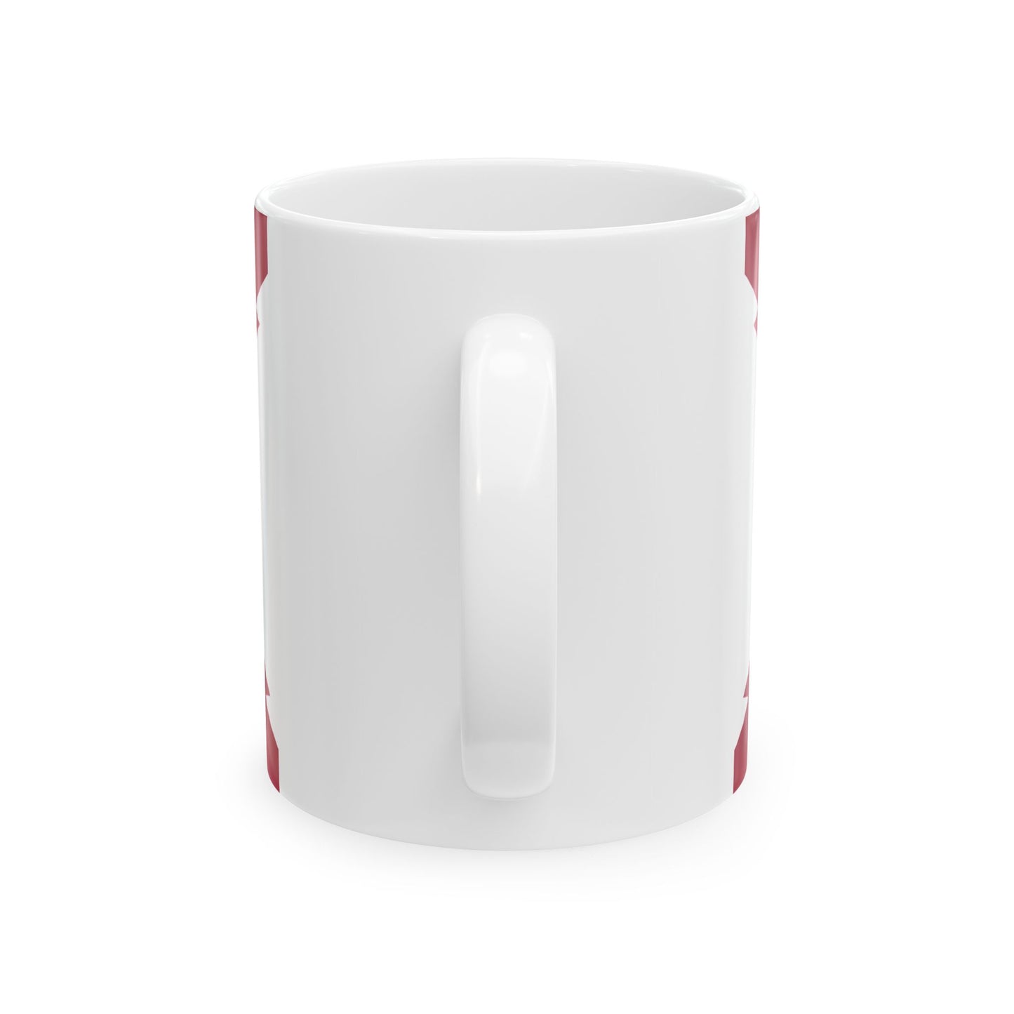 Flag of Cross of Burgundy with the Seal of Florida alternative version (United States) White Coffee Mug