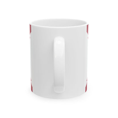 Flag of Cross of Burgundy with the Seal of Florida alternative version (United States) White Coffee Mug