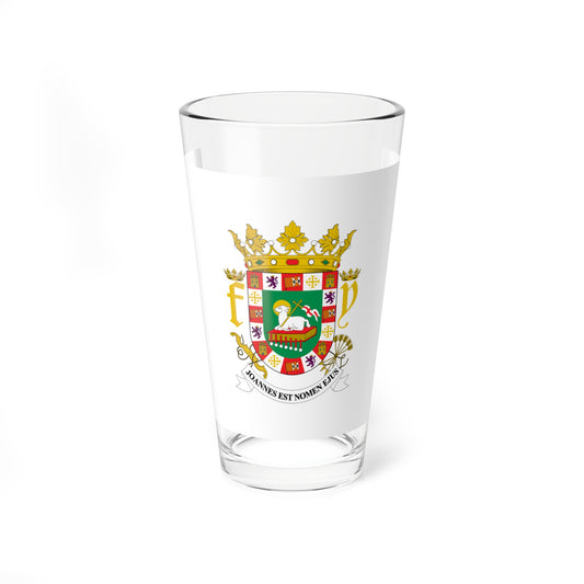 Flag of Puerto Rico Governor (United States) Pint Glass 16oz