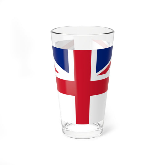 United Kingdom-England flag hybrid (England) Pint Glass 16oz