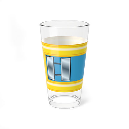 Army USA OF 02 (United States) (Military Rank) Pint Glass 16oz