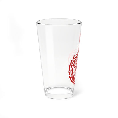 Emblem of Haryana (India) (Coat of Arms) Pint Glass 16oz