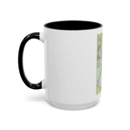 Philippines, The (1945) (Map) Accent Coffee Mug