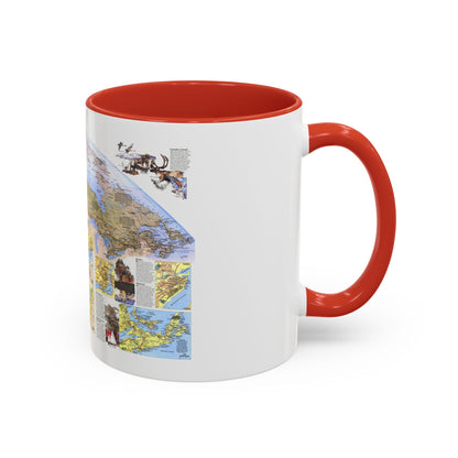 Canada - Vacationlands (1985) (Map) Accent Coffee Mug