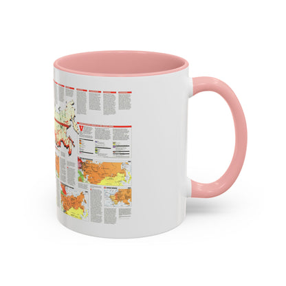Russia - Soviet Union 2 (1990) (Map) Accent Coffee Mug