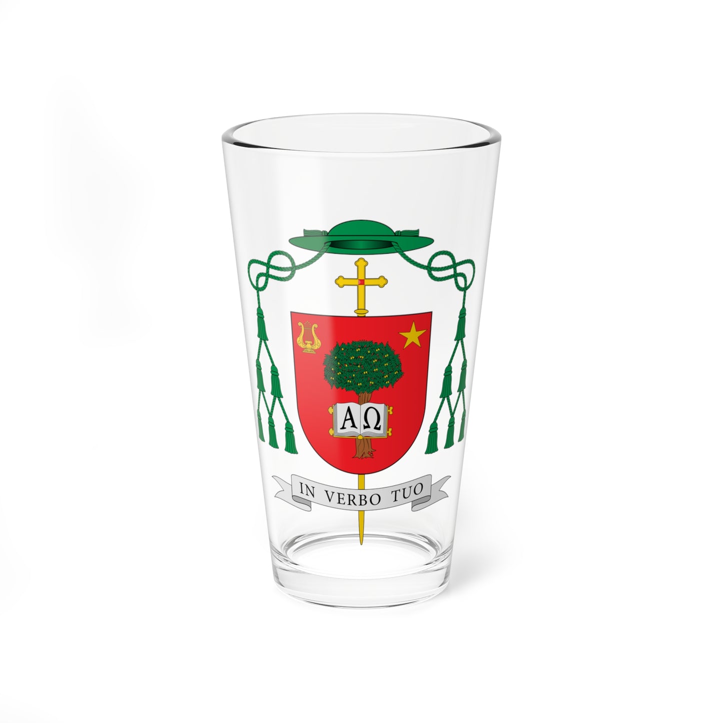 Escudo de Dirceu de Oliveira Medeiros (Spain) (Coat of Arms) Pint Glass 16oz